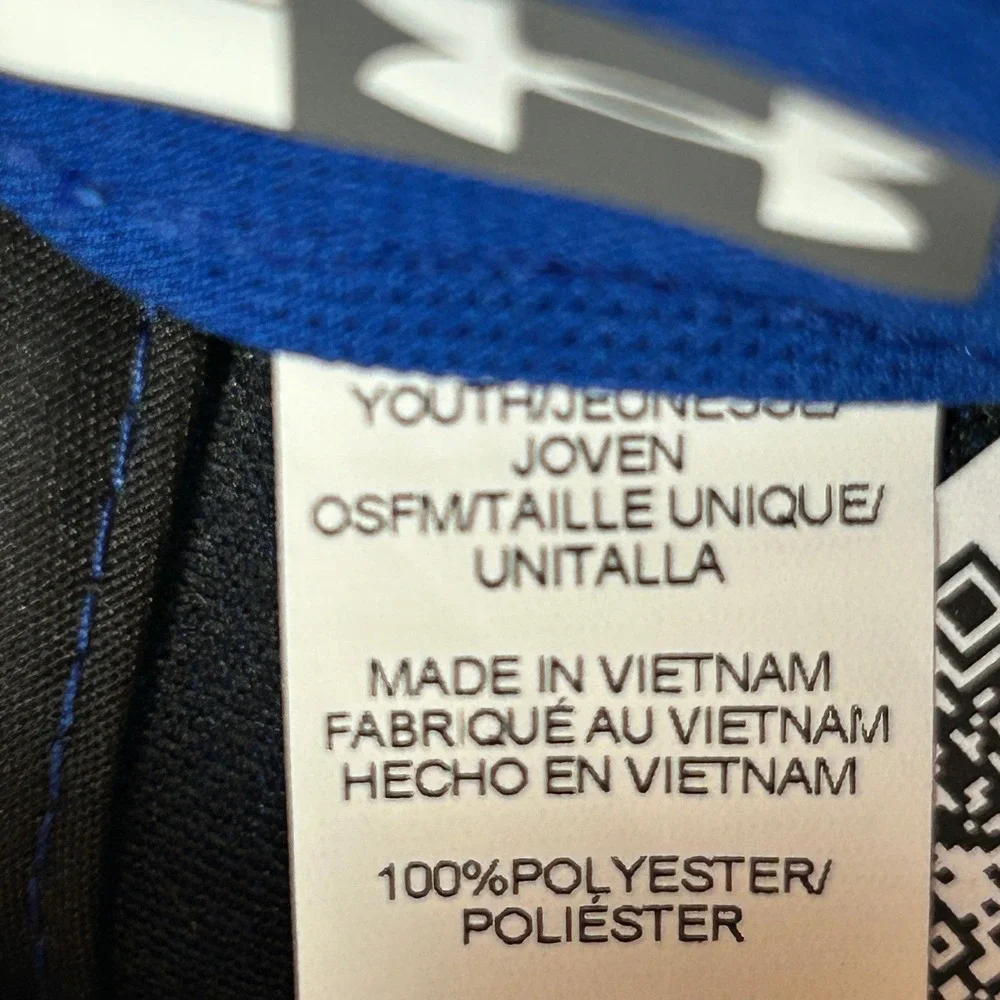 Under Armour Youth Baseball Cap Royal Blue Embroidered Logo Adjustable OSFM Hat‎